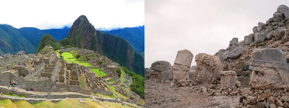 Machu Picchu Peru ve Nemrut Dağı