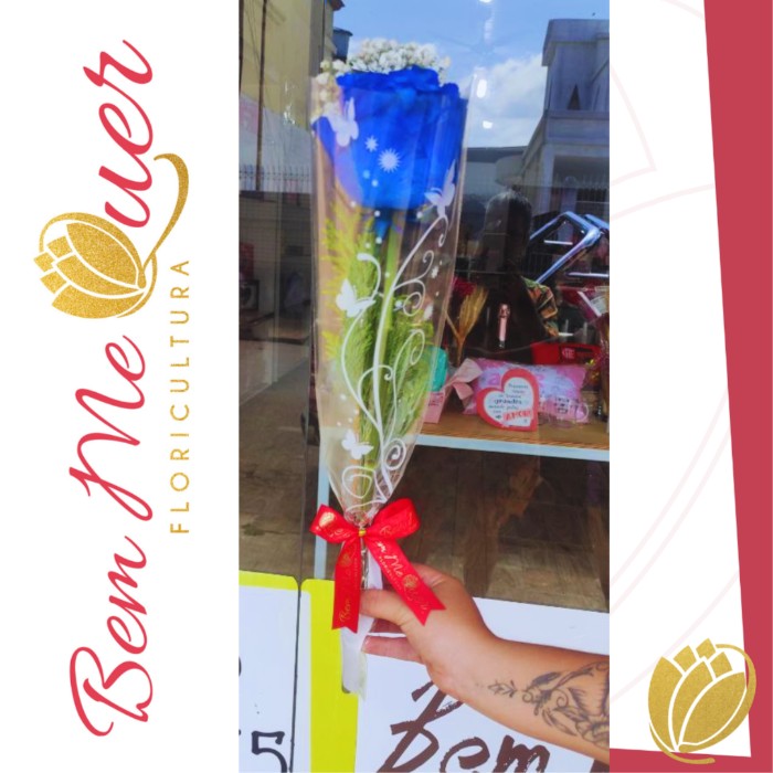 Rosa Azul Embalada