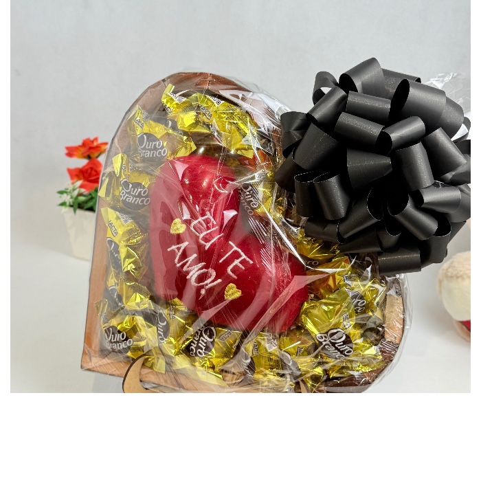 Coração com bombons