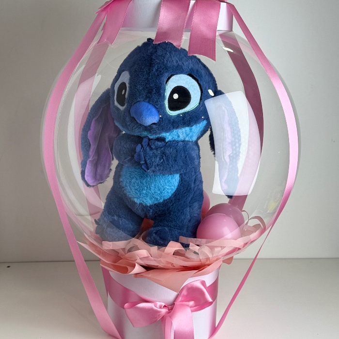 Box com stitch dentro do balão (indisponível para o dia das mães)