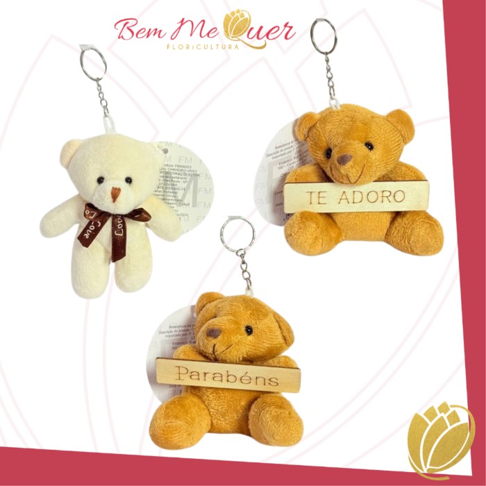 Chaveiros Urso PP Frases Diversas