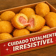 Salgadinhos Fritos (20g):20 Bolinhas de Calabresa/Queijo