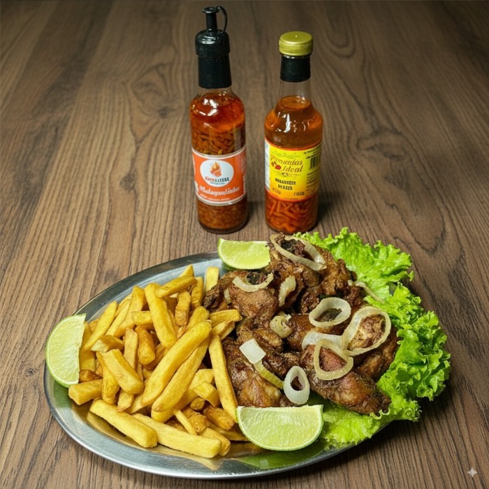 FRANGO A PASSARINHO COM FRITAS