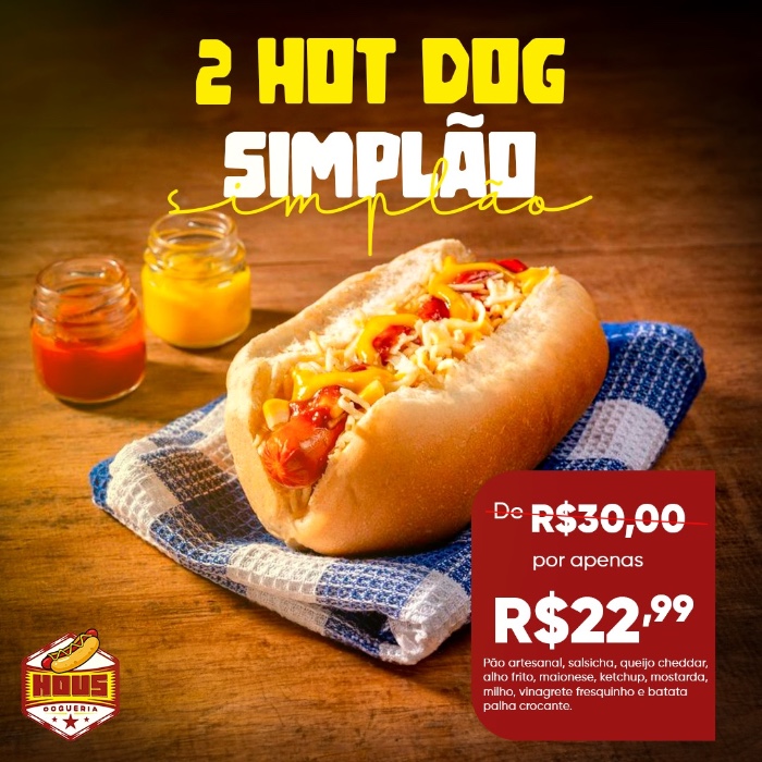 Foto de Hot Dog - cachorro quente brasil, combo com batatas do