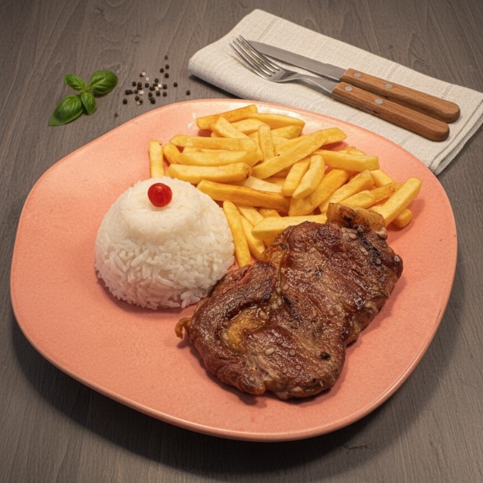 BIFÉ ANCHO COM FRITAS