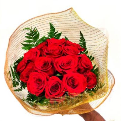 Buquê Elegance (15 rosas em tela)