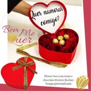 Flower Box Mensagem de Amor
