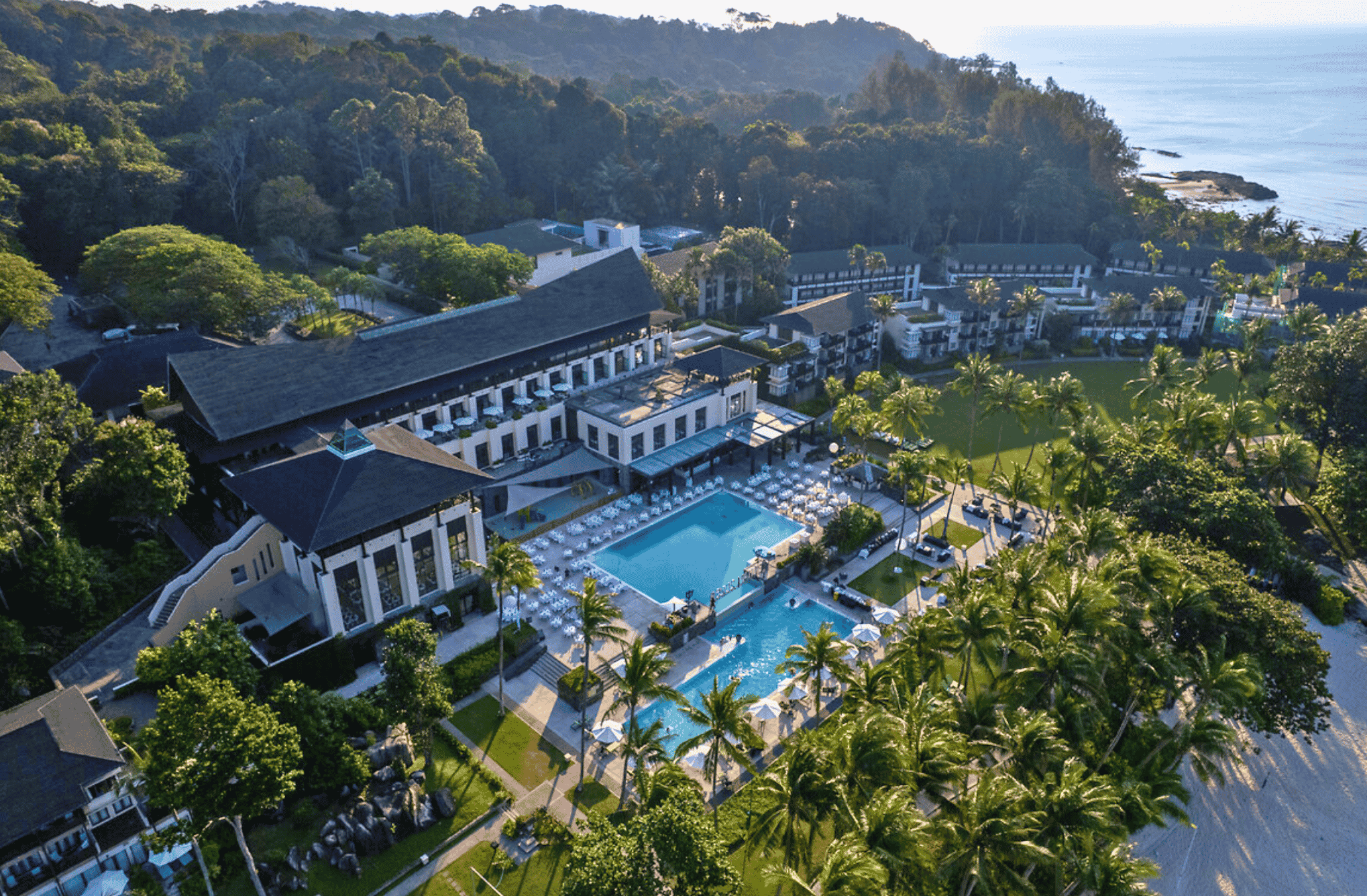 Club Med Bintan Island - all inclusive beach resort near Singapore with swimming pools and palm trees