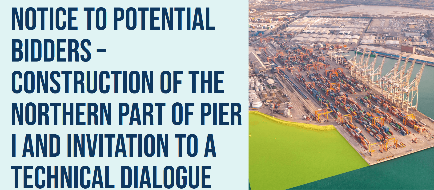 Construction of PIER I, Port of Koper, Slovenia - Invitation to potential bidders