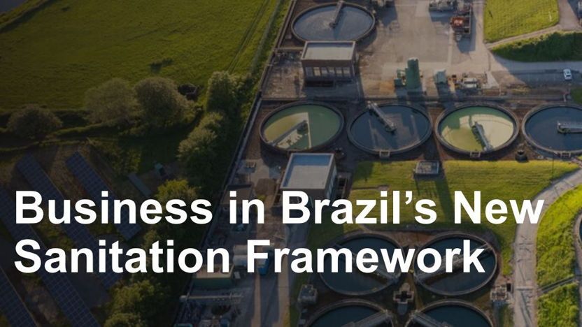 Business in Brazil's new sanitation framework