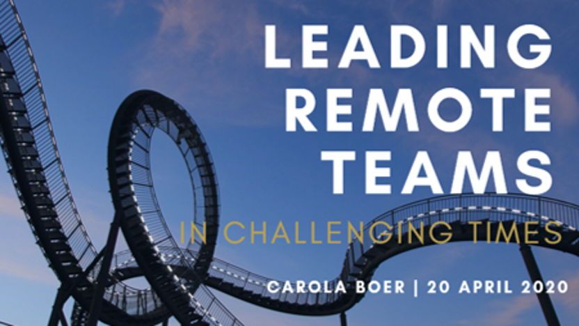 Leading Remote Teams in Challenging Times