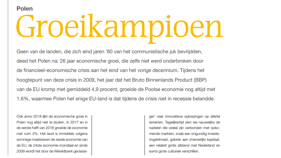 Polen Groeikampioen