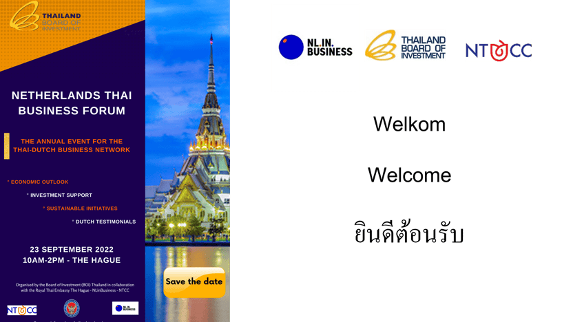 Presentations NL-Thai Business Forum 2022