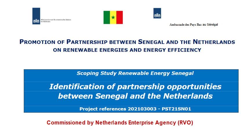 Scoping study Renewable Energy Senegal