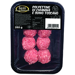 POLPETTE DI CHIANINA IGP E SUINO TOSCANO