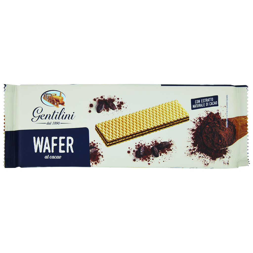 WAFER AL CACAO GENTILINI GR 175