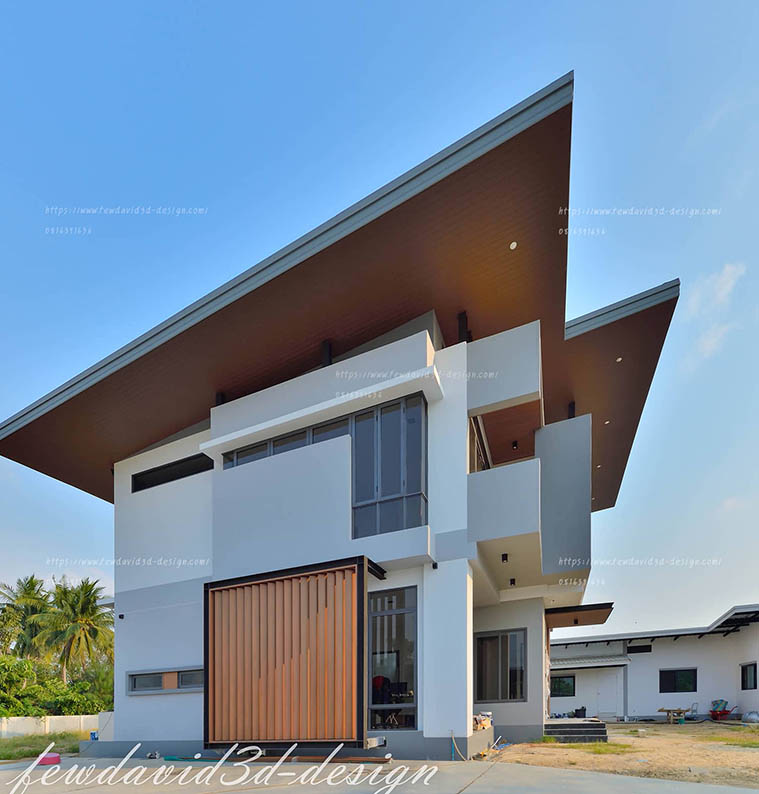 Fewdavid3d-Design-บ้านพักอาศัย2ชั้น-อำเภอวิเศษชัยชาญ-อ่างทอง-คุณกุลช