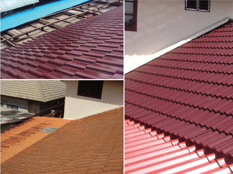 เปลี่ยนกระเบื้องหลังคา