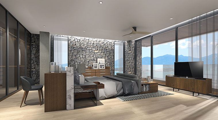 ห้องนอน-1-1st-floor-Mustter-Design-The-Bay-Pool-Villa-Samui