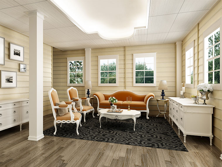 ห้องนั่งเล่นสไตล์โคโลเนียล