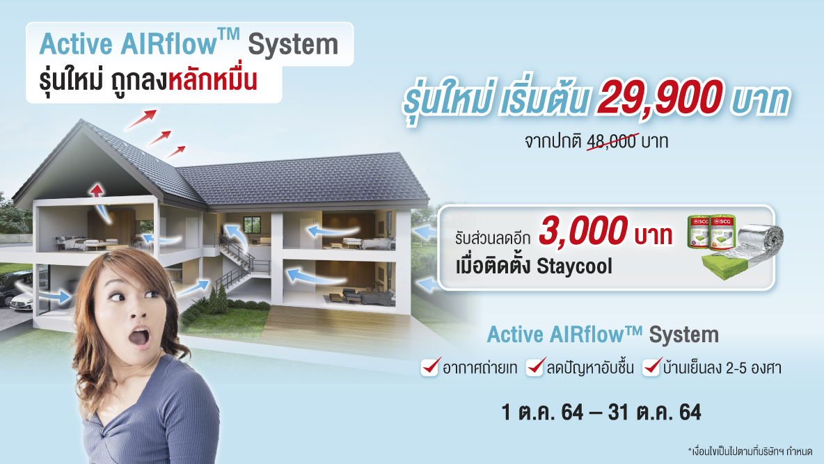 ปรับบ้านให้อยู่สบายด้วย Active AIRflow