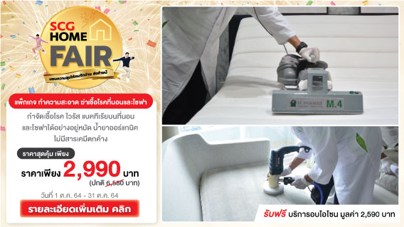 บริการทำความสะอาด ดูดไรฝุ่นและฆ่าเชื้อโรคที่นอนและโซฟาแบบล้ำลึก