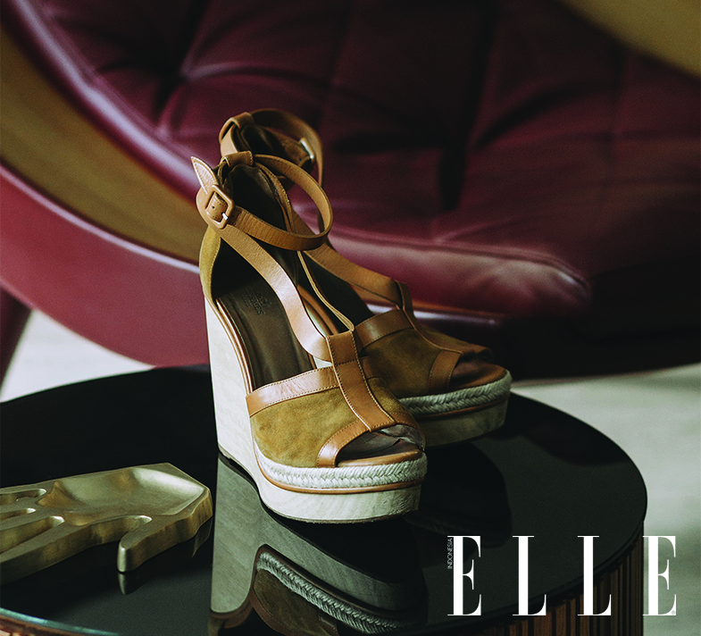 elle indonesia fashion people Noorani Hermes shoes