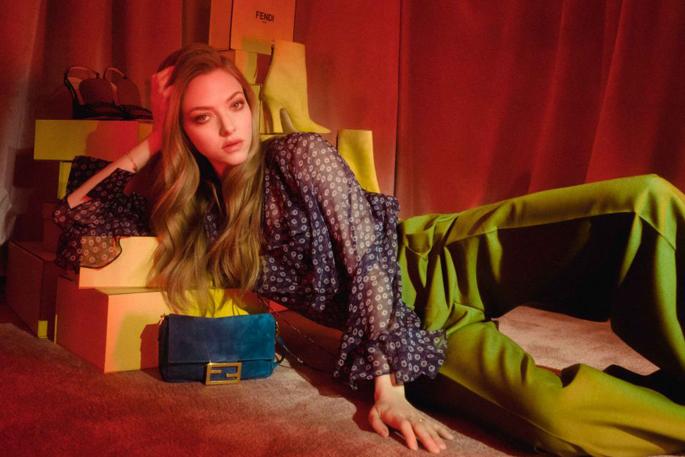 Amanda Seyfried Emma Roberts Fendi BaguetteFriendsForever Campaign 2019