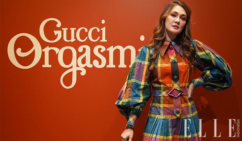 Mencoba Koleksi Gucci Spring-Summer 2020 Bersama Luna Maya di Tokyo, Jepang