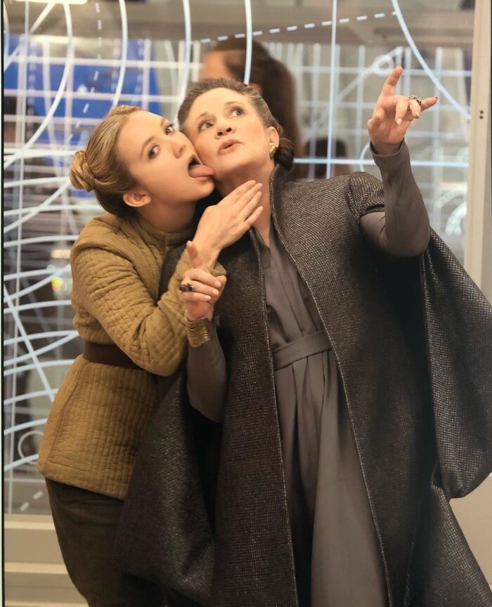 billie lourde and carrie fisher