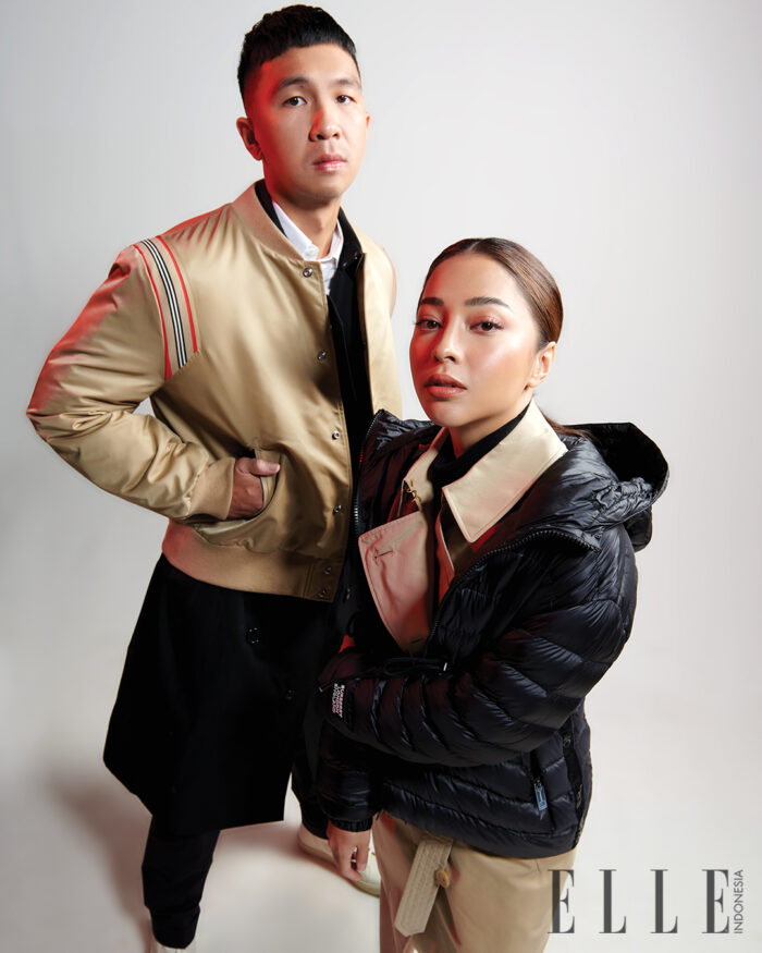 photography IFAN HARTANTO styling ISMELYA MUNTU wardrobe  BURBERRY (Nikita Willy & Indra Dojokosoetono) for ELLE Indonesia February 2021