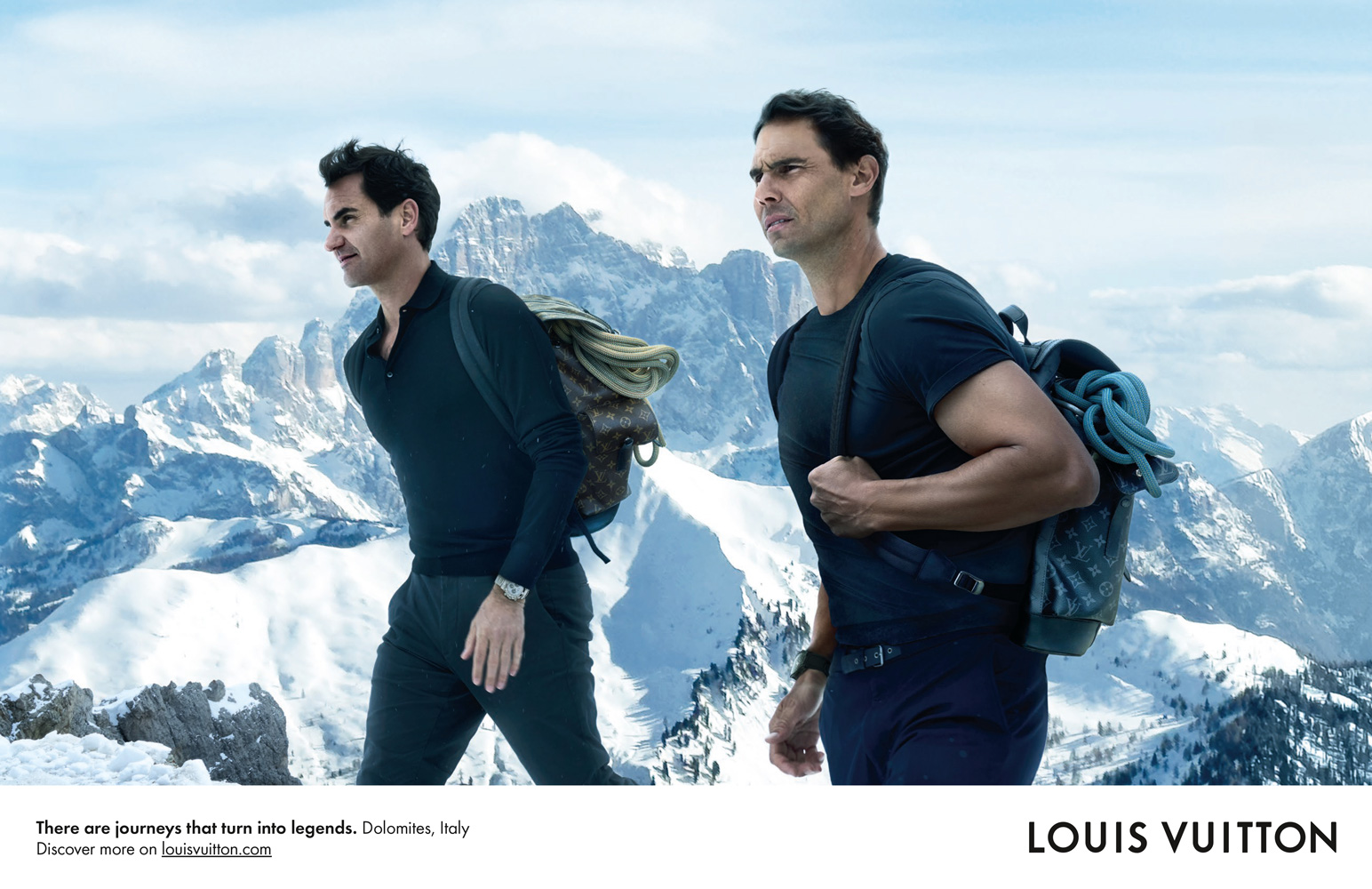 Louis Vuitton Kembali Dengan Kampanye Terbaru “Core Values” yang Dibintangi oleh Roger Federer dan Rafael Nadal