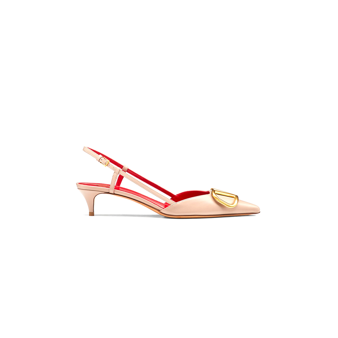 Valentino V Logo Signature Calfskin Slingback Pump