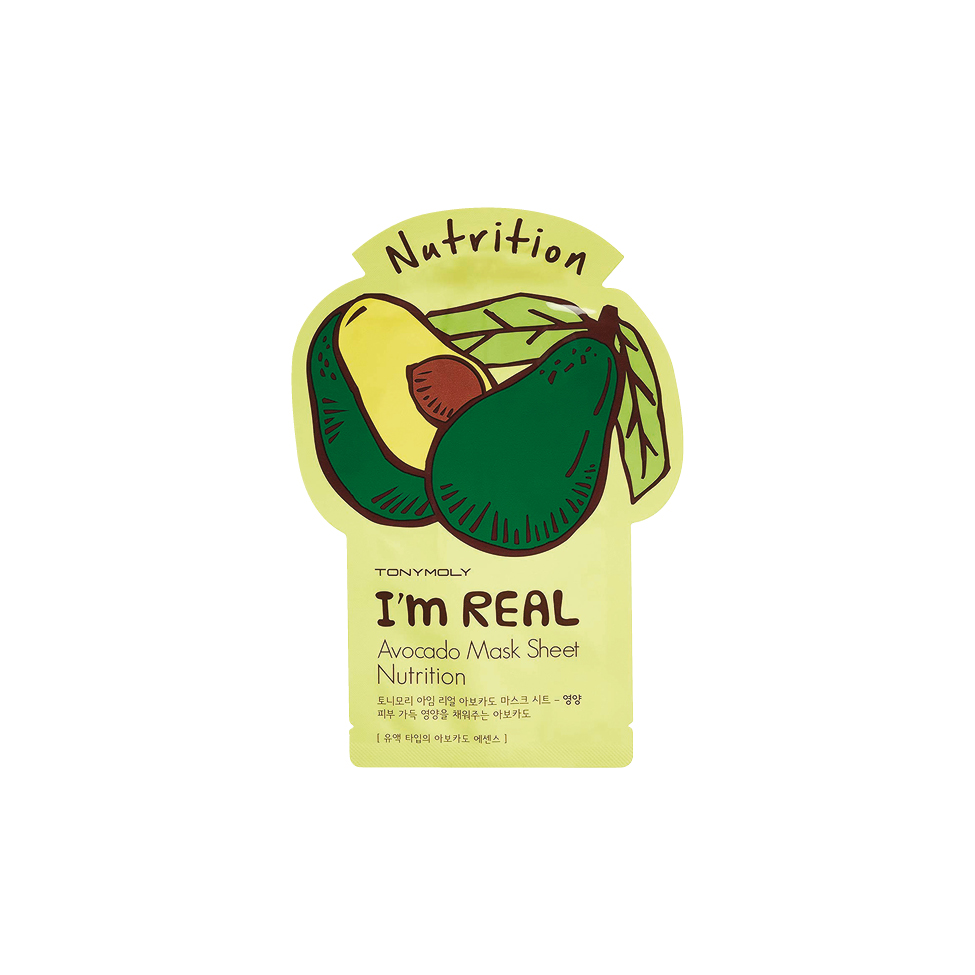 Tony Moly I’m Real Avocado Mask Sheet Nutrition (Pack)