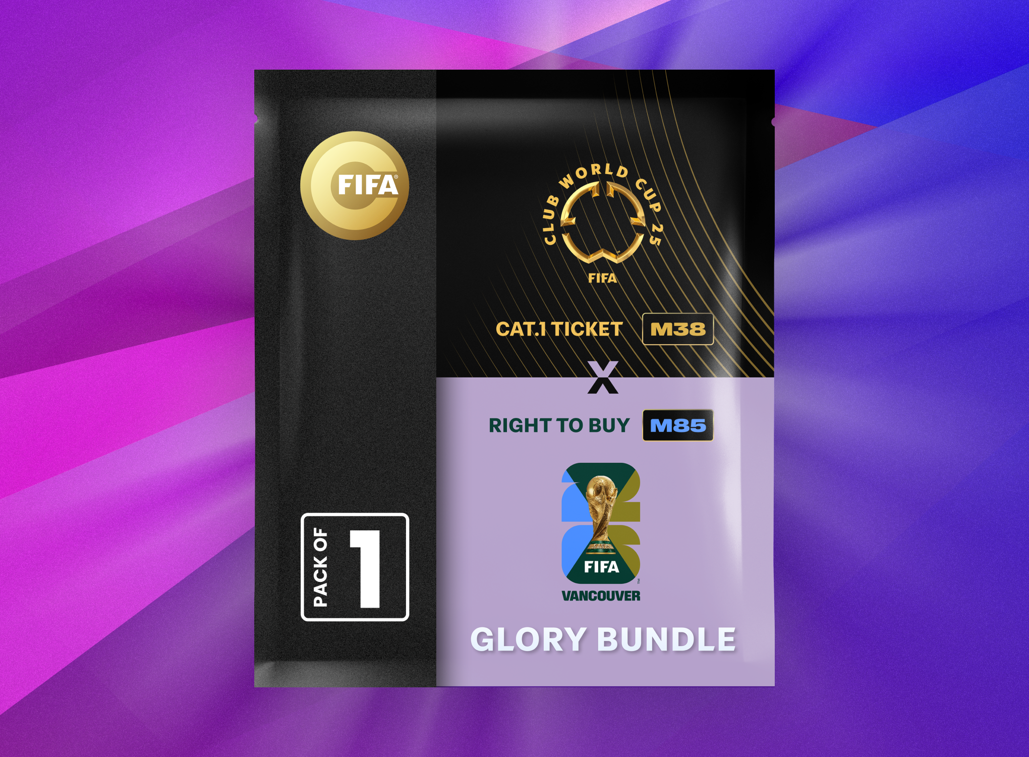 Glory Bundle: Ticket FIFA Club World Cup 2025™ M38 + RTB M85 FIFA