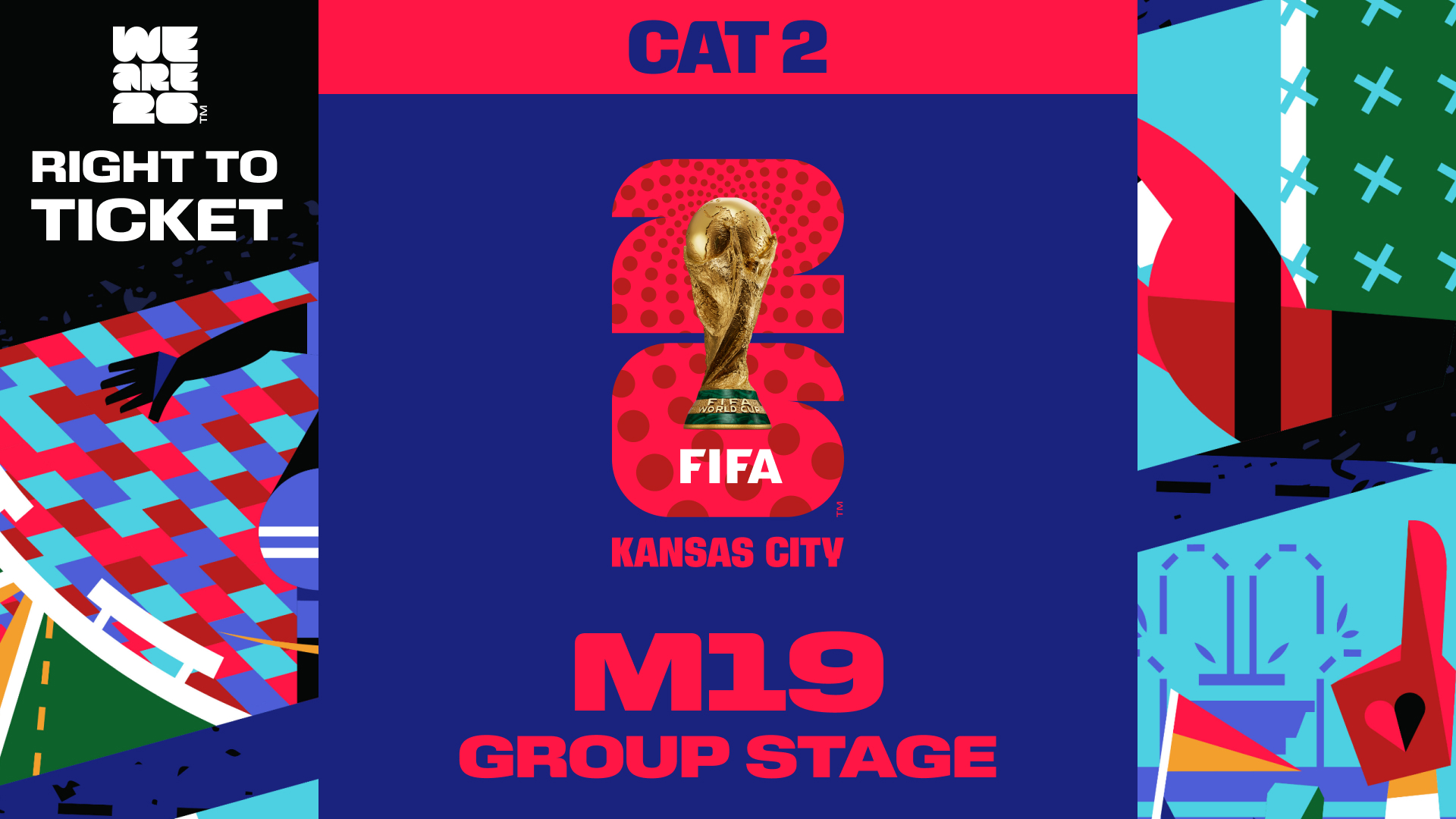 Collectible also valid as Right To Ticket Category 2 for M19