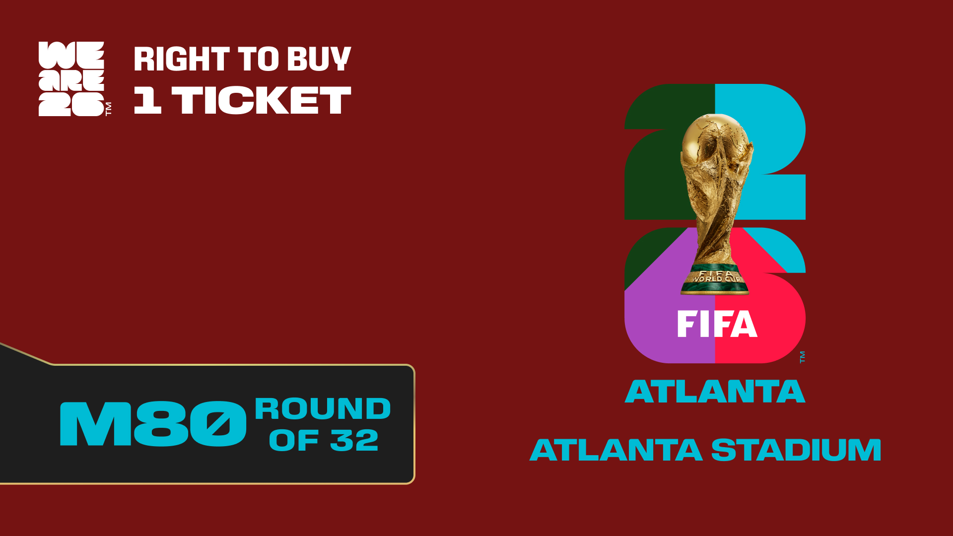 Glory Bundle: Ticket FIFA Club World Cup 2025™ M22+ RTB M80