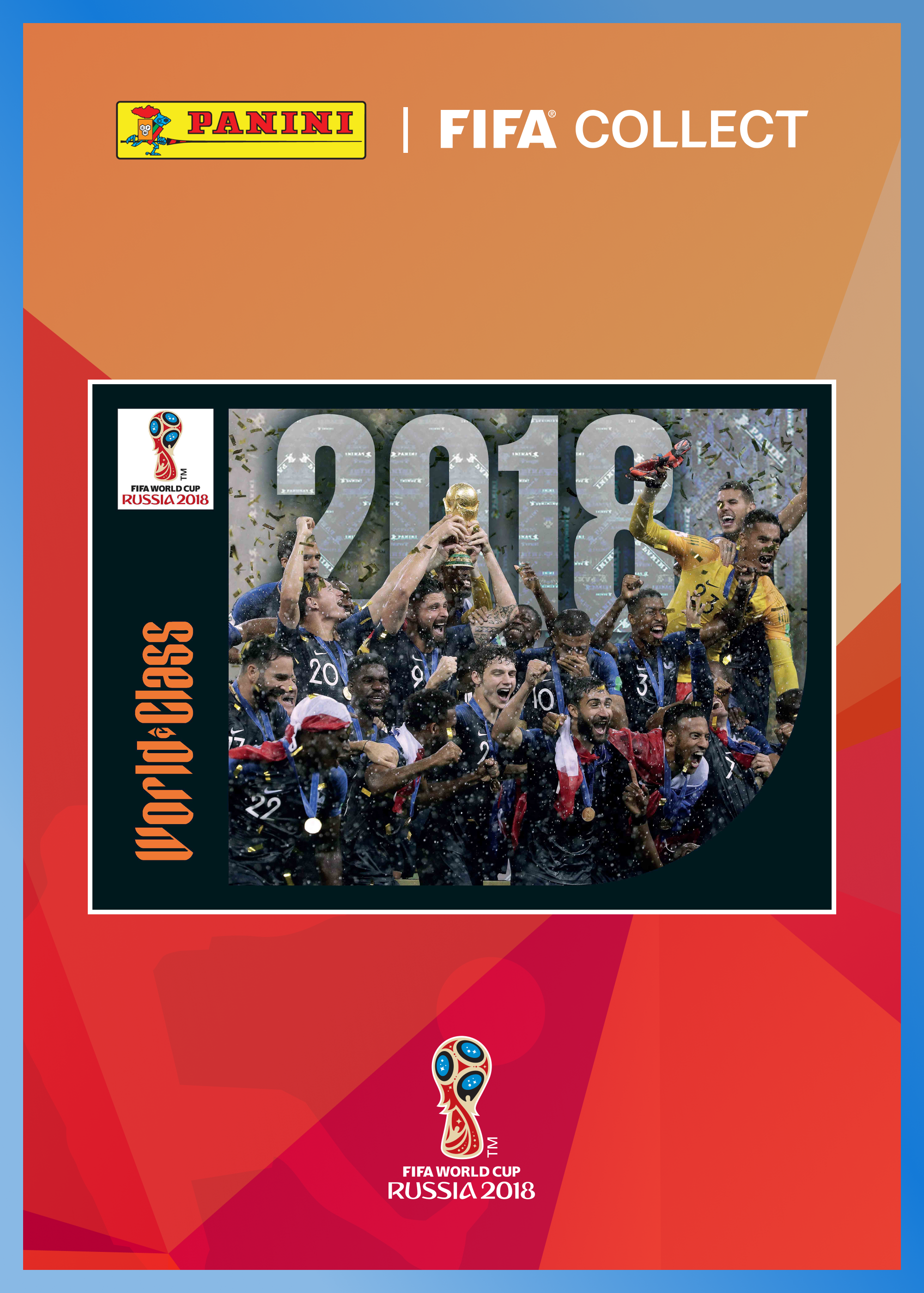 Lot De 7 Fanions - Russie WC 2018 - 9x11 Cm - Épopée Foot FFF France