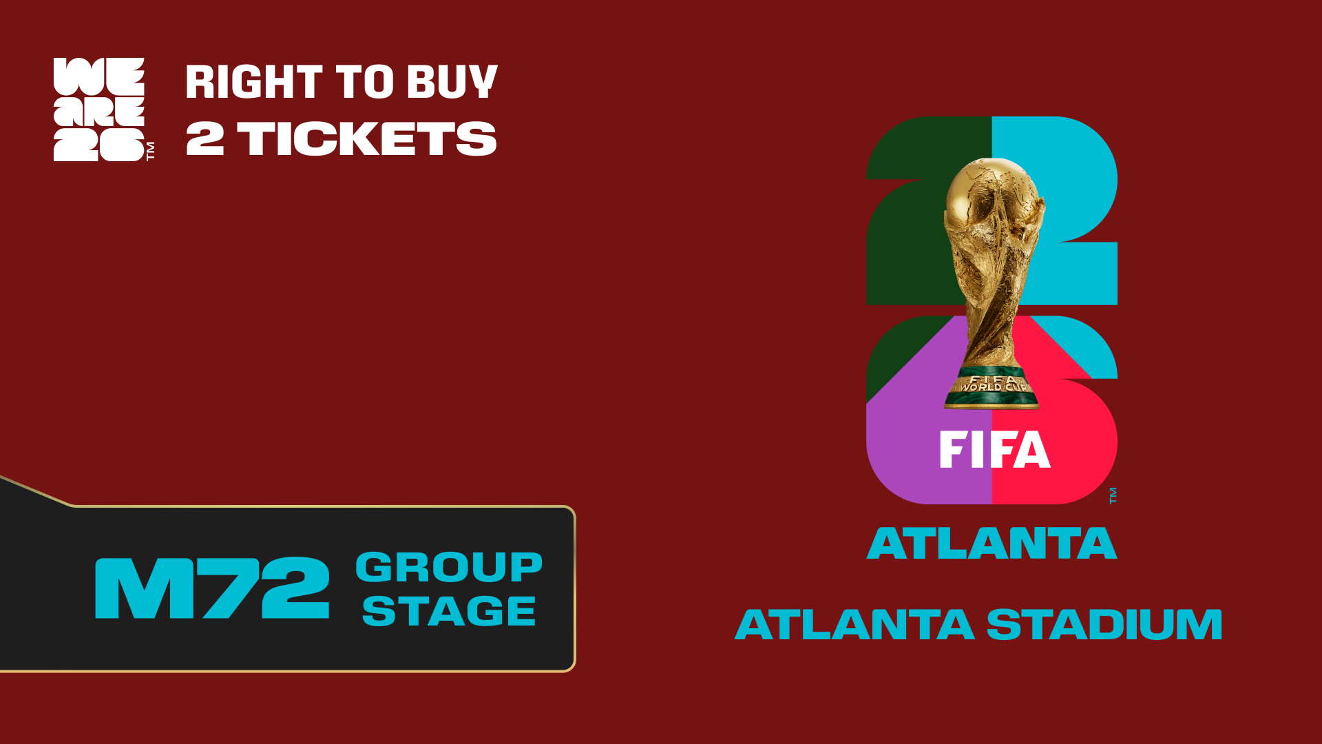 City Glory Bundle: 2x RTB M72 FIFA World Cup 26™ - FIFA Collect