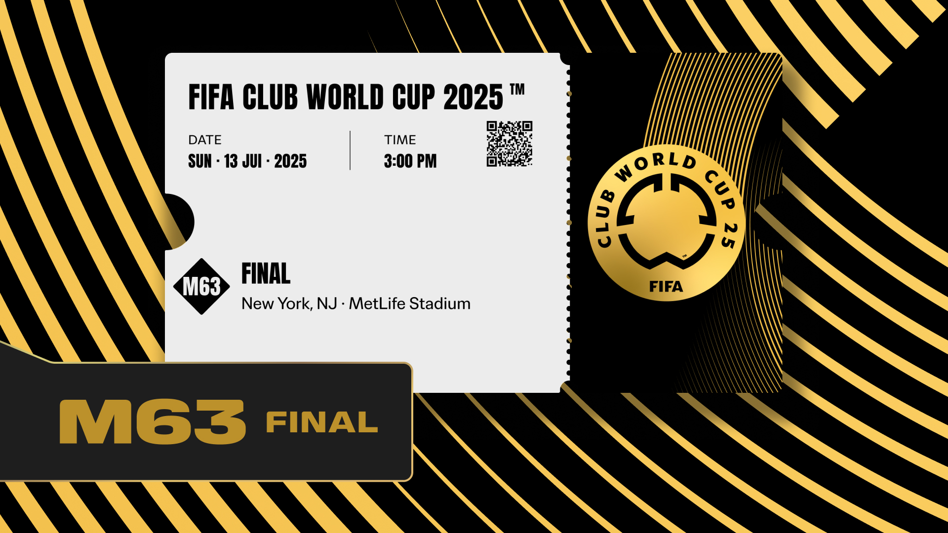 RE.RE FIFA 3点セット Collectible valid as one ticket to FIFA Club World Cup 2025™ Final