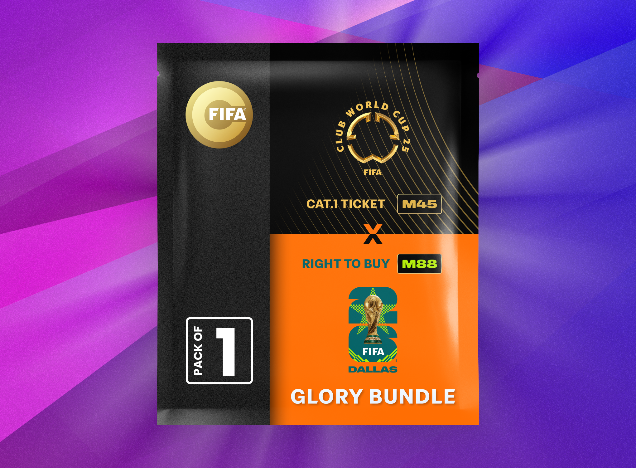 Glory Bundle: Ticket FIFA Club World Cup 2025™ M45 + RTB M88 FIFA