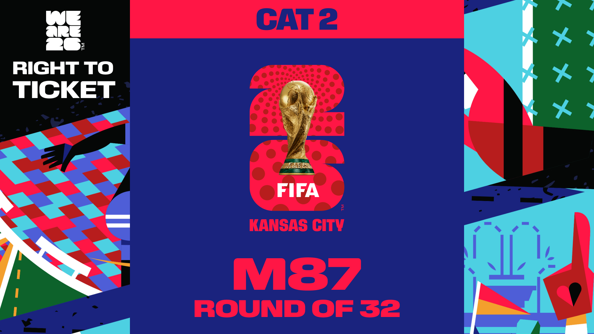 Collectible also valid as Right To Ticket Category 2 for M87