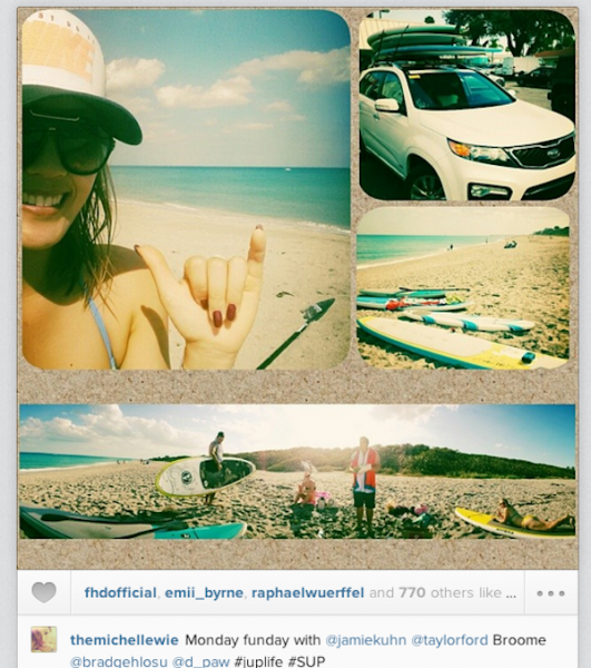 Michelle Wie-Beach-