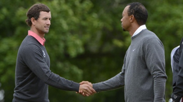 Tiger Adam Scott Handshake