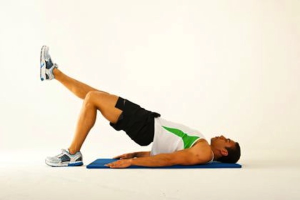 single-leg supine bridge