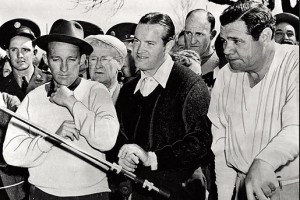 Bob Hope, Bing Crosby, Babe Ruth