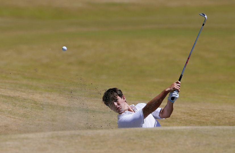 Schniederjans at the 2015 U.S. Open at Chambers Bay (AP Photo/Matt York)
