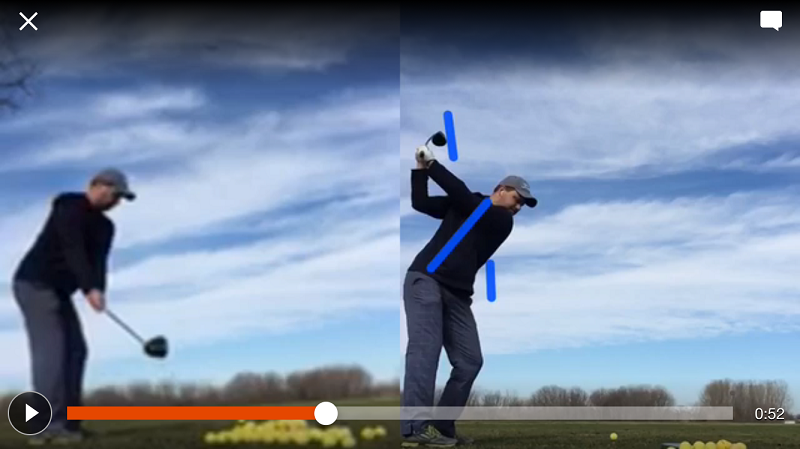 With the use of video analysis software, students can post their golf swings where I can then take them, analyze them and post a response.  In this video, the student is located across the country and is receiving help with their driver.