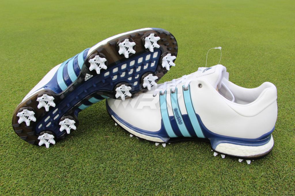 The new shoes have a 10-cleat "puremotion TPU outsole" with CenTraXion and thintech cleats