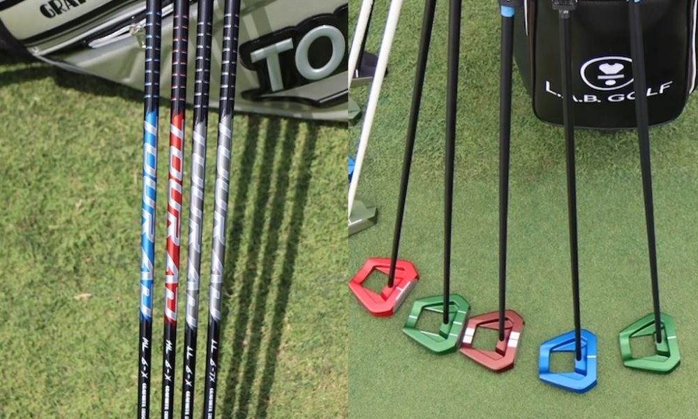 Spotted: New Graphite Design Tour AD shaft, full L.A.B. Golf VZN